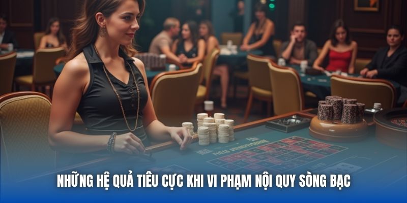 Những hệ quả tiêu cực khi vi phạm nội quy sòng bạc